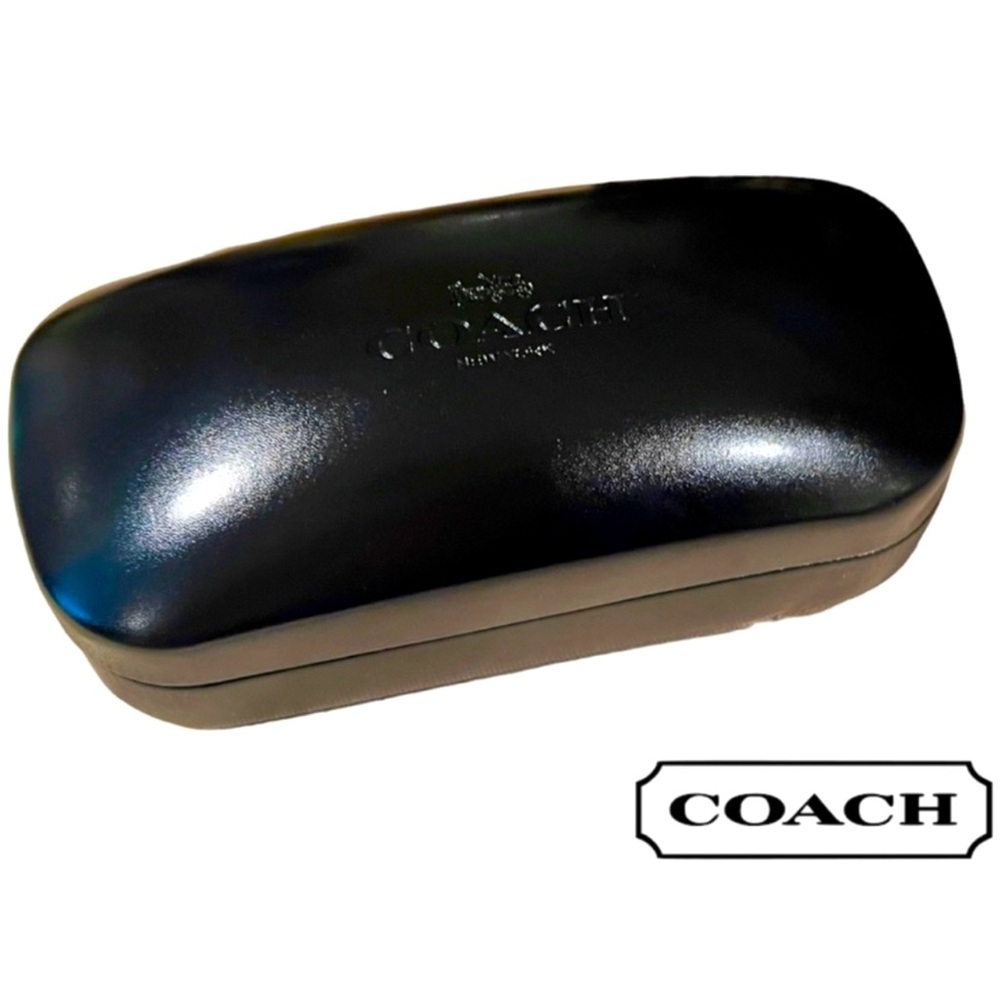 Coach New York Black Hard Shell Clamshell Eyeglass Sunglass Case - Picture 3 of 9